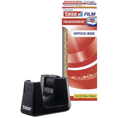 Tesa Crystal Clear Adhesive Tape - 8 Rolls 10m x 19mm Tesa Crystal Clear Adhesive Tape - 8 Rolls 10m x 19mm