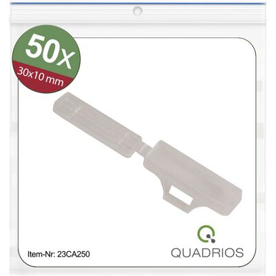 QUADRIOS 23CA251 Cable Marker - Transparent - for Cable Ties QUADRIOS 23CA251 Cable Marker - Transparent - for Cable Ties