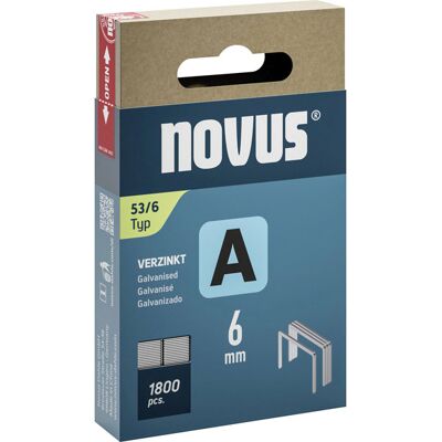 Novus 042-0773 Staple Strip Type 53 1800 pieces, 6x11.3mm for Tackers Novus 042-0773 Staple Strip Type 53 1800 pieces, 6x11.3mm for Tackers