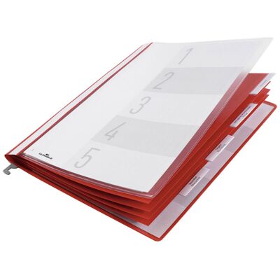 Durable 255403 Personnel folder 5 compartments Red 1 pc Personal D... Durable 255403 Personnel folder 5 compartments Red 1 pc Personal D...