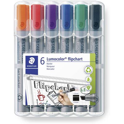 Staedtler 356 SWP8 Flipchart marker set 8 pieces assorted colours Staedtler 356 SWP8 Flipchart marker set 8 pieces assorted colours