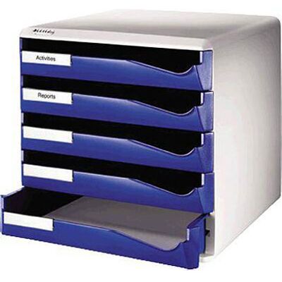 Leitz 5280-00-35 Desk drawer box Blue A4 5 compartments Leitz 5280-00-35 Desk drawer box Blue A4 5 compartments