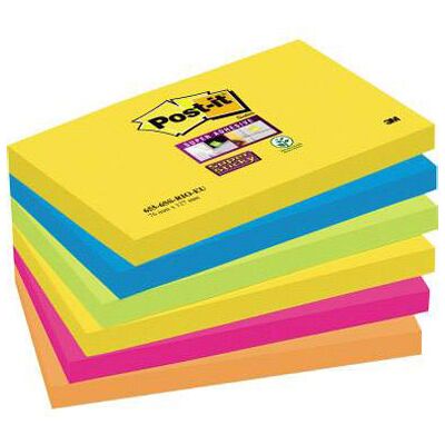 Post-it 6556SR Sticky note 127x76mm Neon green orange blue yellow ... Post-it 6556SR Sticky note 127x76mm Neon green orange blue yellow ...