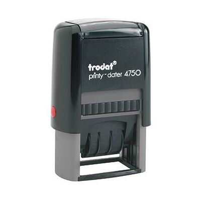 Trodat 64247 Printy-Dater Date stamp 41 x 24 mm Grey Black Trodat 64247 Printy-Dater Date stamp 41 x 24 mm Grey Black