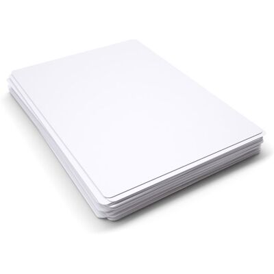 Show-me WBP10 Basics Pack 10 plain drywipe boards Show-me WBP10 Basics Pack 10 plain drywipe boards