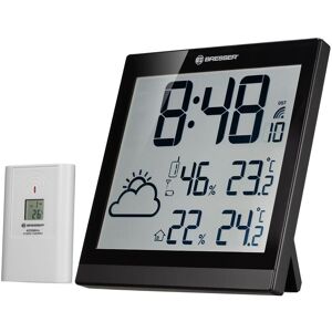 Bresser ClimaTemp JC LCD Weather Clock- Black