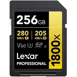 Lexar Professional 1800x SDXC UHS-II Card 256GB