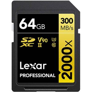 Lexar Professional 2000x SDXC UHS-II Card 64GB