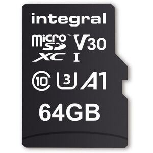 Integral MicroSD 100MBs UHS-1 U3 Class 10 V30 A1 64GB