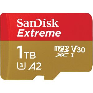 Sandisk Extreme microSDXC 190MBs UHSI U3 V30 with Adapter 1TB