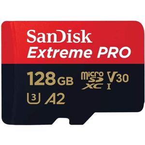 Sandisk Extreme PRO microSDXC 200MBs UHSI U3 V30 with Adapter 128GB