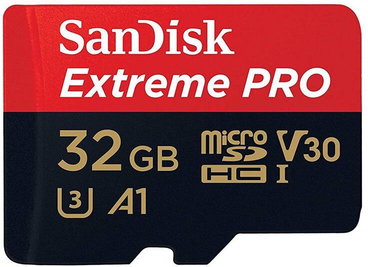 Sandisk Extreme PRO Micro SDHC 100MB s UHSI Card with adapter 32GB