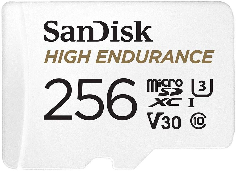 Sandisk High Endurance 100MBs Micro SDXC Card with Adapter 256GB