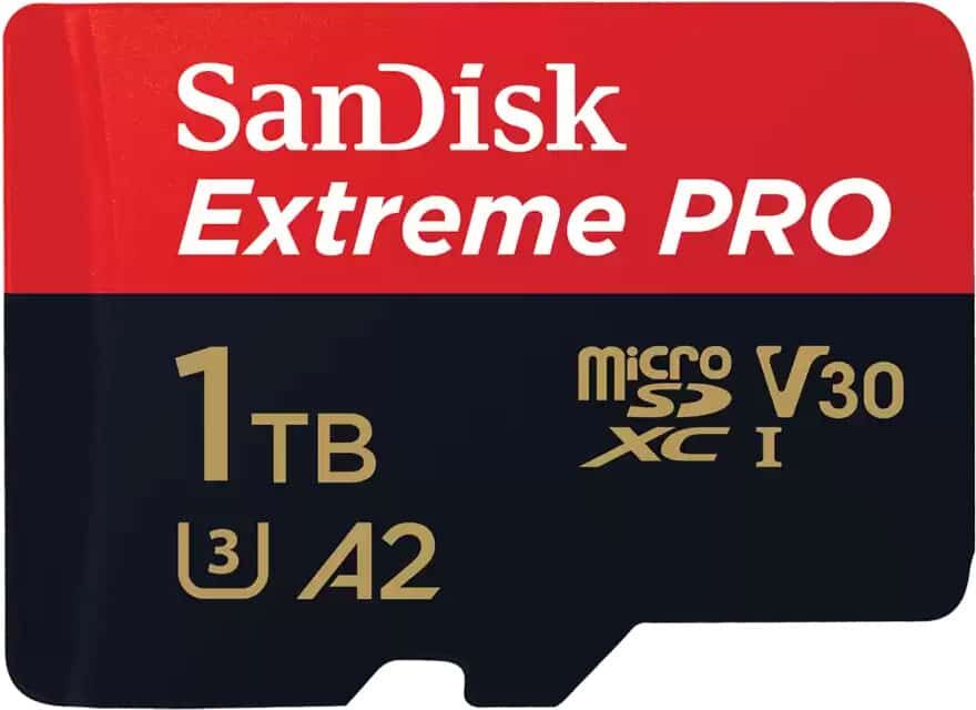 Sandisk Extreme PRO microSDXC 200MBs UHSI U3 V30 with Adapter 1TB