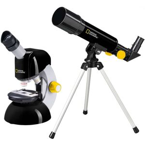 National Geographic 50/360 Refractor Telescope and 40x-640x Microscope Set