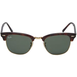 Ray Ban Clubmaster Sunglasses - Green / Tortoiseshell  - Brown - male - Size: One Size