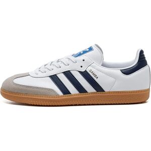 Adidas Samba OG Trainers - White/Indigo  - White - male - Size: UK 10