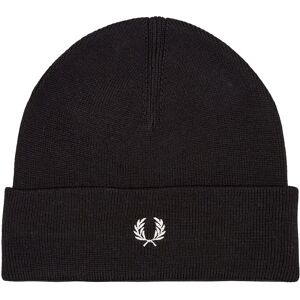 Fred Perry Merino Beanie - Black  - Black - male - Size: One Size