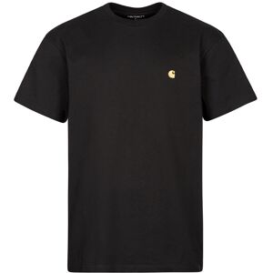 Carhartt WIP Chase T-Shirt - Black / Gold  - Black - male - Size: Large