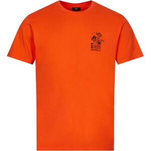 Edwin Agaric Village T-Shirt - Tangerine Tango  - Orange - male - Size: X-Large