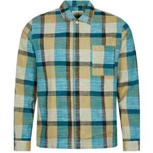 Folk Patch Check Shirt - Multi  - Multi - male - Size: Medium