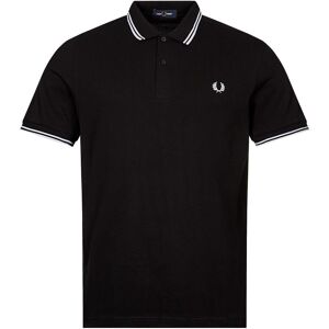 Fred Perry Twin Tipped Polo Shirt - Black  - Black - male - Size: Medium