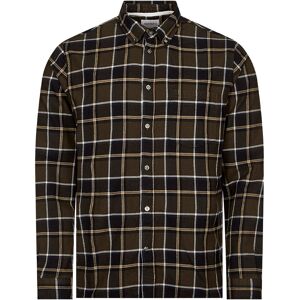 Norse Projects Anton Flannel Check Shirt - Beech Green  - Green - male - Size: Medium