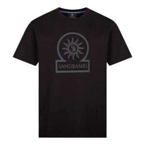 Sandbanks Large Logo T-Shirt - Black  - Black - male - Size: Large