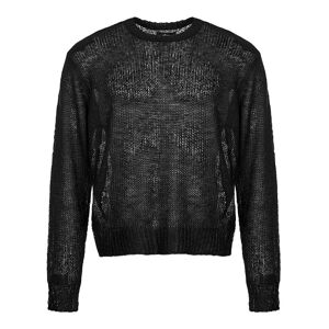Stussy S Loose Knit Sweater - Black  - Black - male - Size: Small
