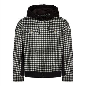 Undercover Check Blouson - Black / White  - Black - male - Size: Large