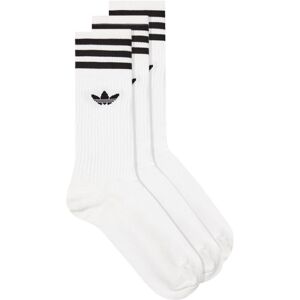 Adidas High Crew Socks 3 Pack - White / Black  - White - male - Size: Medium