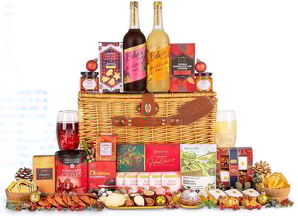 Prestige Hampers Family Celebration Basket - Christmas Hampers - Christmas Hamper Delivery - Xmas Hampers - Xmas Hamper Delivery - Christmas Gift Sets - Christmas Family Hampers - Christmas Day Hamper
