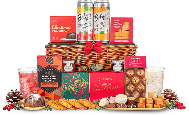 Prestige Hampers Fireside Festivity - Christmas Hampers - Christmas Hamper Delivery - Xmas Hampers - Xmas Hamper Delivery - Christmas Family Hampers - Christmas Gift - Christmas Day Hamper