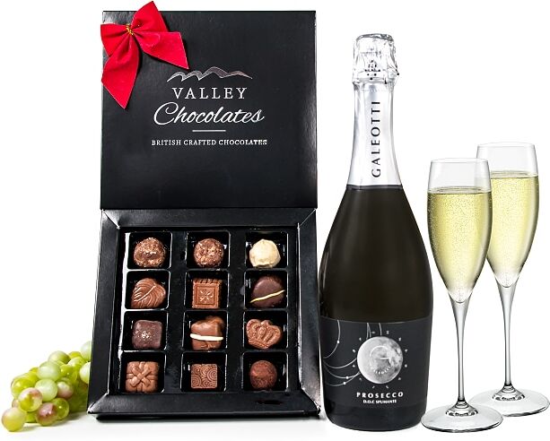 123 Flowers Prosecco and Chocolates - Prosecco Gifts - Prosecco Gift Delivery - Wine Gifts - Wine Gift Delivery - Wine Gift Sets