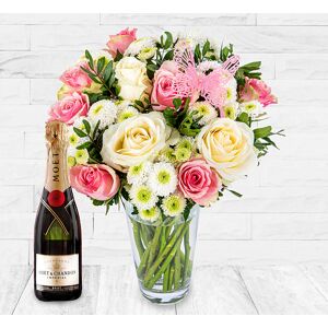 123 Flowers Rose Delights & Moet 37.5