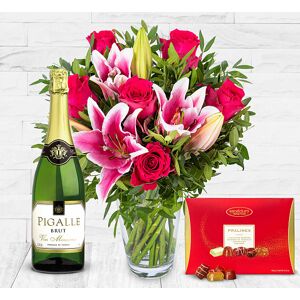 123 Flowers Roses and Lilies Deluxe Gift