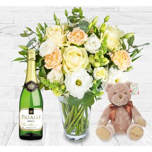 123 Flowers Blushing Elegance Fizz Bundle