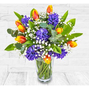 123 Flowers Emily - British Hyacinths And Tulips Flowers - Buy Flower Online