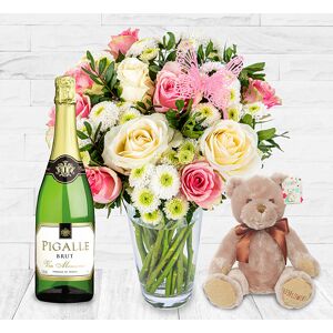 123 Flowers Rose Delights Fizz Bundle