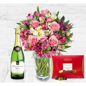 123 Flowers Peruvian Lily & Rose Deluxe Gift