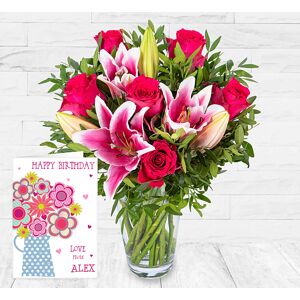 123 Flowers Roses and Lilies & Card