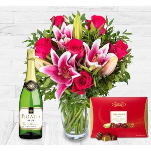 123 Flowers Roses and Lilies Deluxe Gift