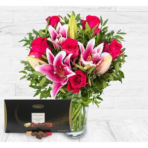 123 Flowers Roses and Lilies Cocoa Gift