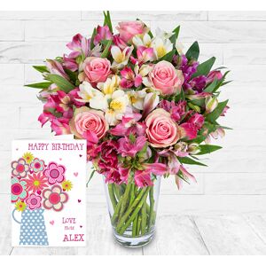 123 Flowers Peruvian Lily & Rose & Card