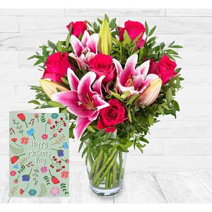 123 Flowers Roses and Lilies & Card