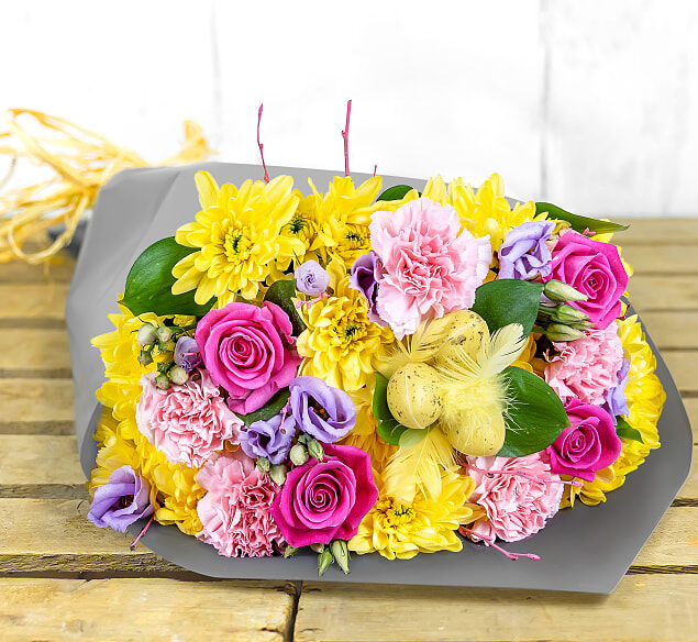 123 Flowers Easter Bouquet - Easter Flowers - Easter Gifts - Flower Delivery - Next Day Flowers - Next Day Flower Delivery - Flowers By Post - Send Flowers