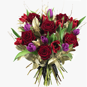 Haute Florist All Yours Bouquet - Anniversary Flowers - Luxury Anniversary Flowers - Red Roses - Flower Delivery