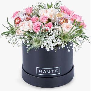 Haute Florist Luxe Pink Lindor Mini Hatbox