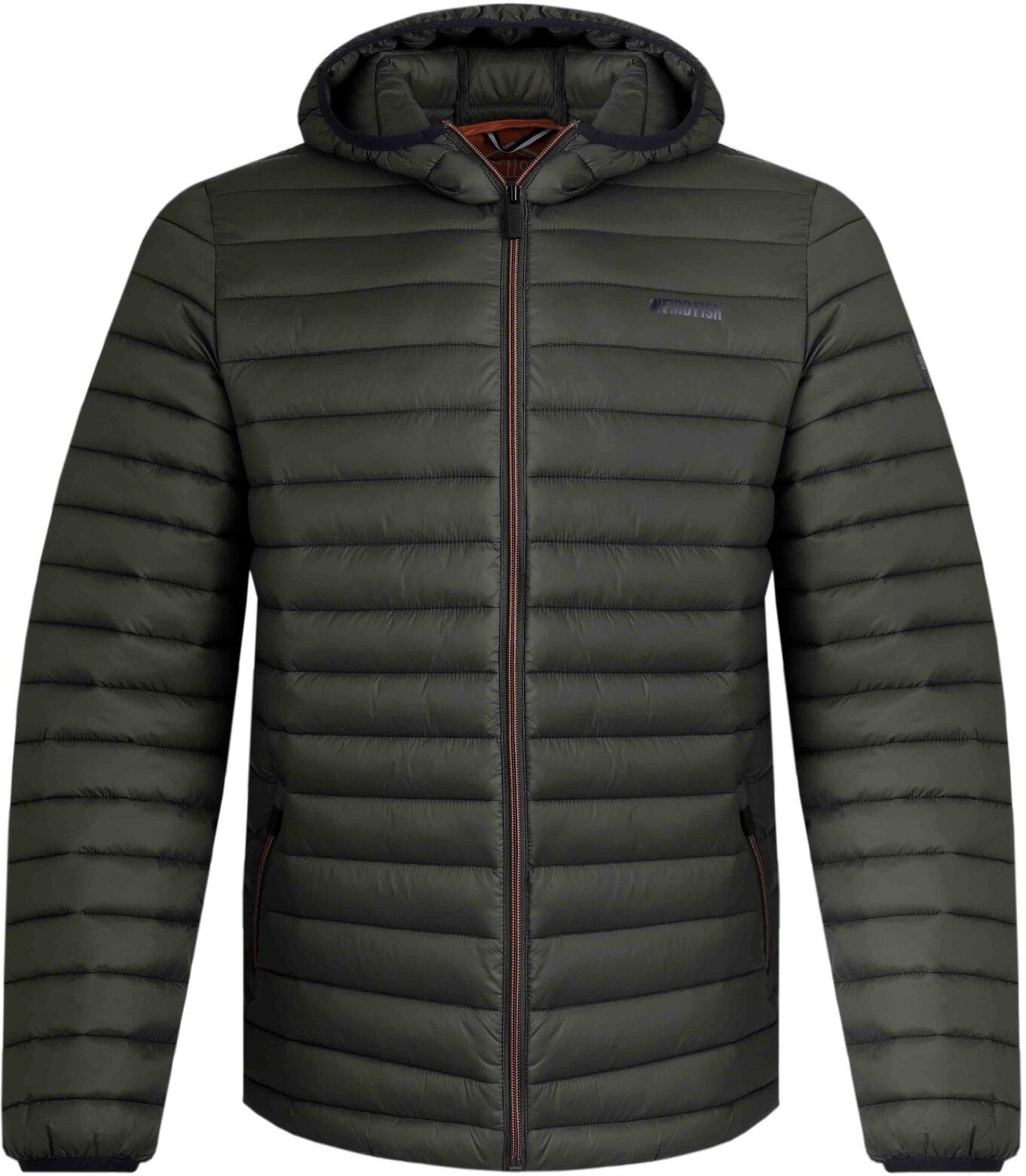 Weird Fish Flete Lightweight Showerproof Padded Hooded Jacket Anthracite Size S - christmas mens-winter-warmers men men all-mens men coats-jackets men coats-jackets jackets men coats-jackets rainwear new-arrivals all new-arrivals mens off