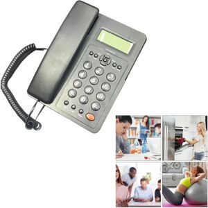 Desk Corded Telephone with Display Adjustable Volume Speakerphone Calculator